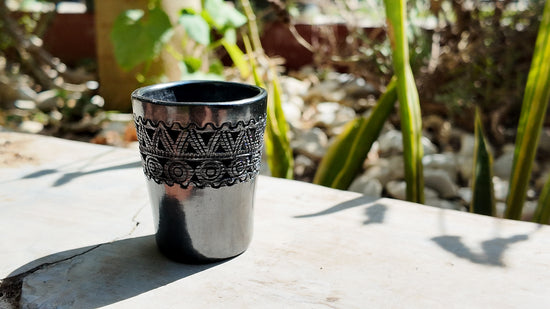Vaso mini de barro negro